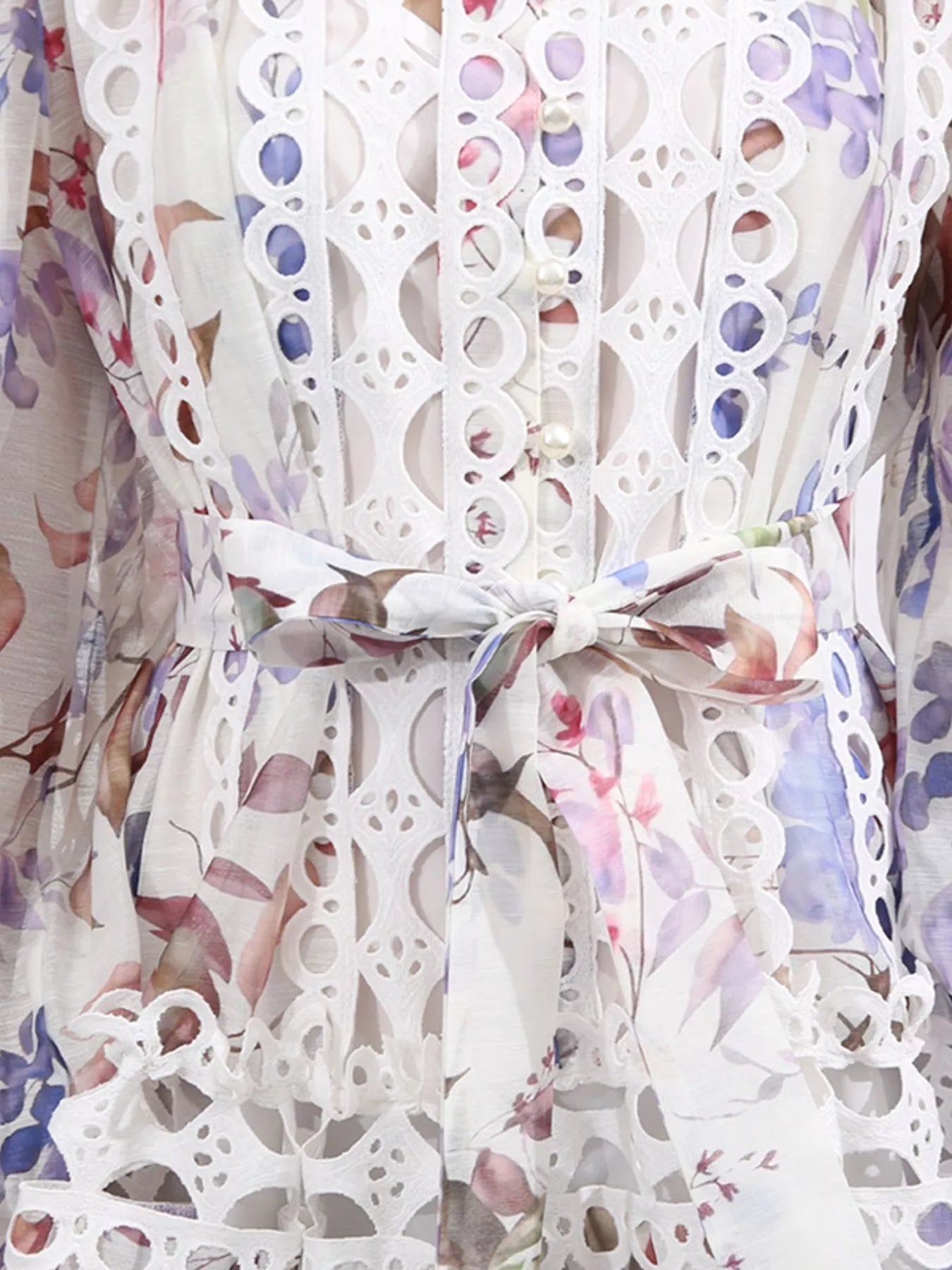 Lace Eyelet Mini Dress with Balloon Sleeves 8d023d77-dd51-42f2-96ef-f9f7067c784c-Max-Origin