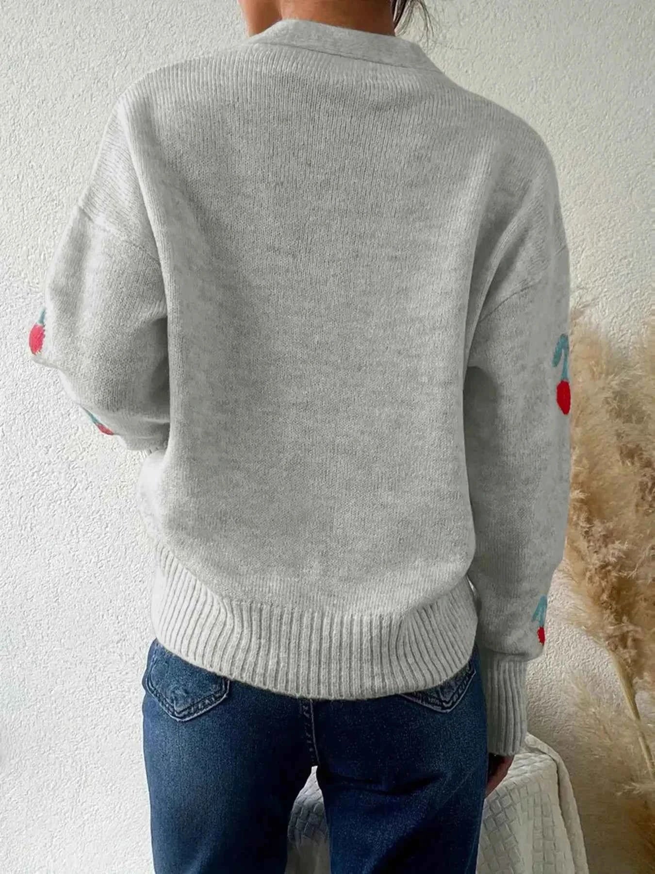 Cherry Button-Up Knit Cardigan 8d38e826-1a21-465b-acba-647480ba5d1d-Max-Origin