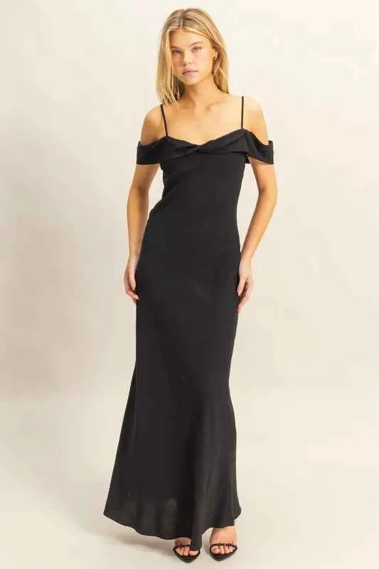 HYFVE Flattering Fit Cami Maxi Dress BLACK 8d54bacbd9f8417581e98937f19bd873-Max-Origin