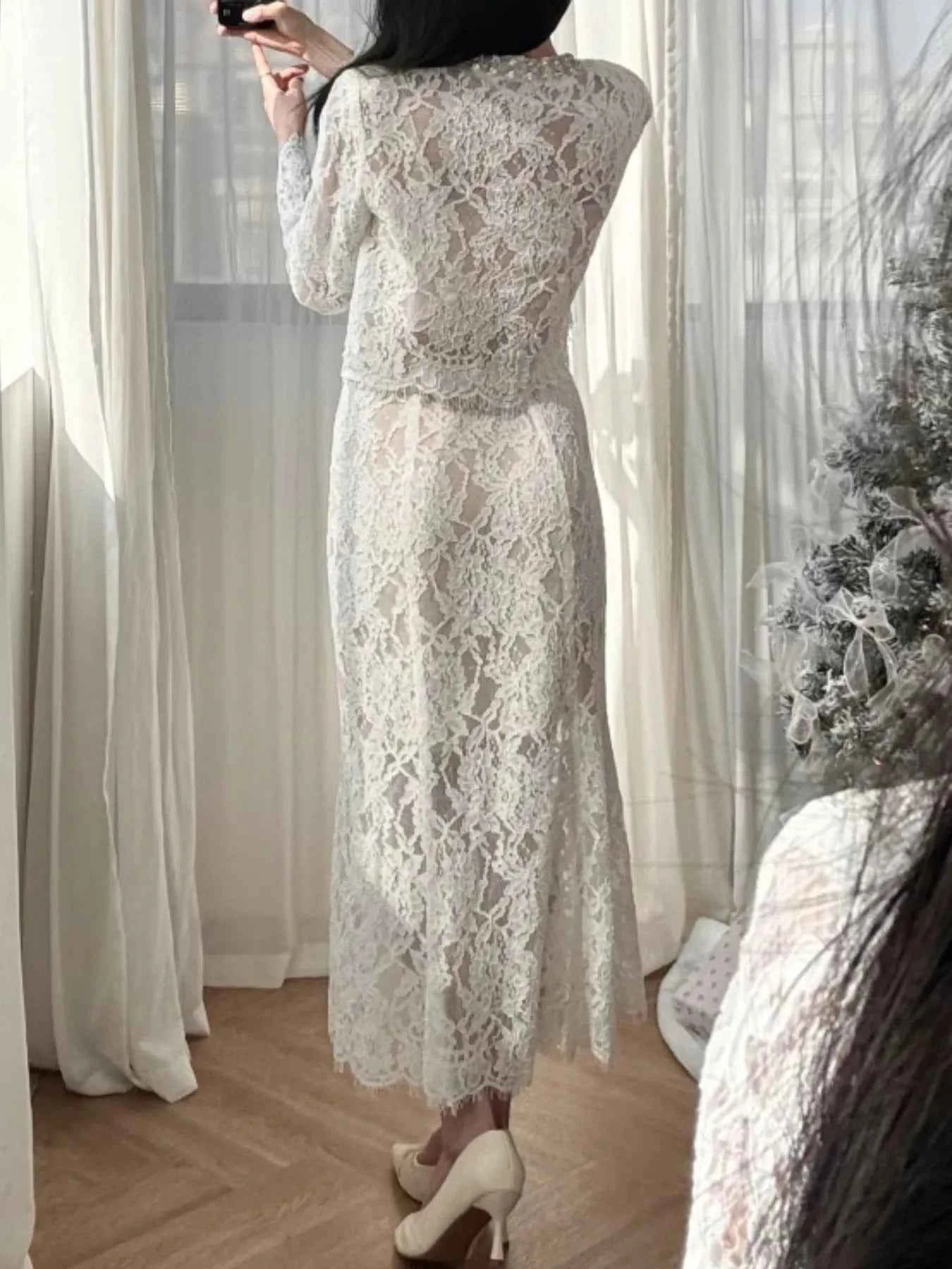 Lace Snap Down Top and Skirt Set 8d575da4-a50f-4842-a5fd-c5244393f4d2-Max-Origin