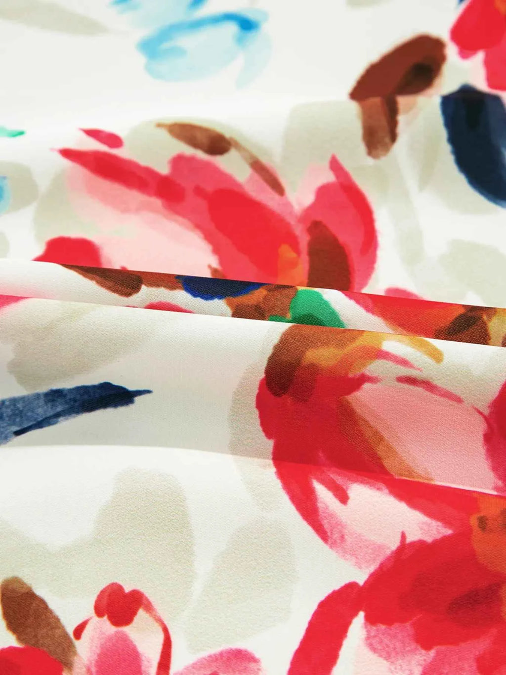 Floral Print Puffy Half Sleeve Blouse 8db29aa872f040c995cedc6517f45797-Max-Origin