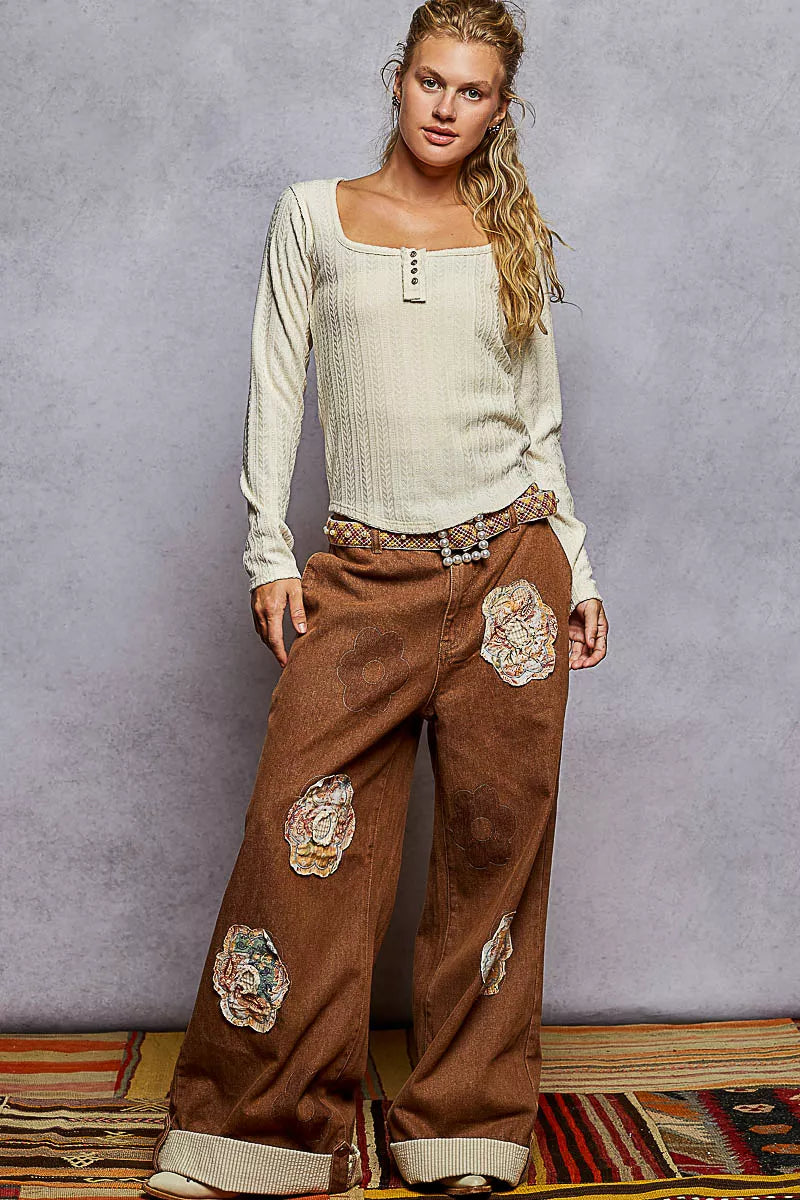 POL Square Neck Cropped Knit Top with Curved Hem 8dcb45b5-e2f0-421e-a1eb-2ae0edd6ce6f-Max-Origin