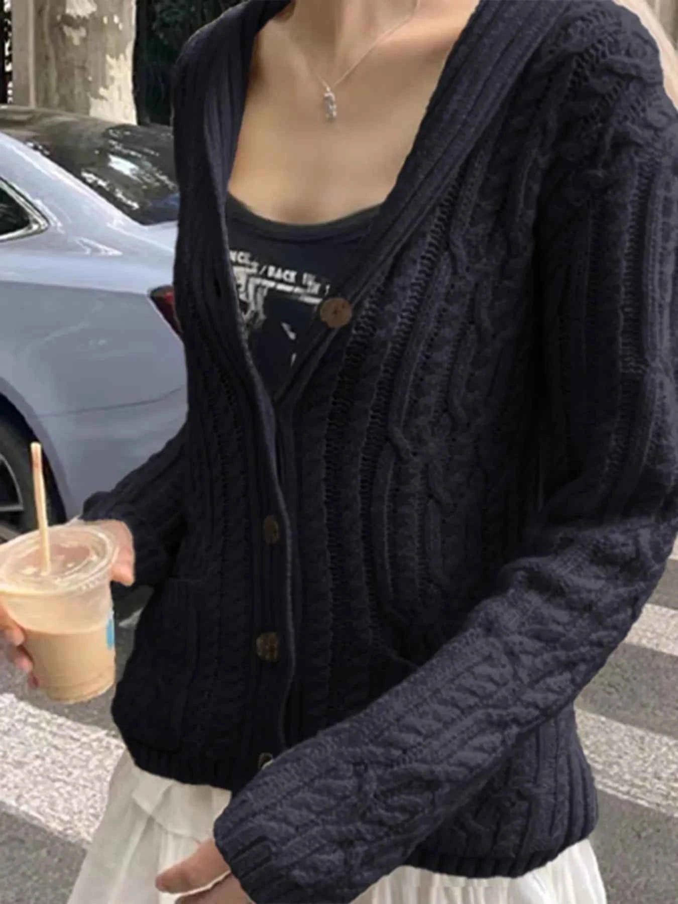 Cable Knit Button Up Cardigan 8dcfdd8b28784d27901ee1a8923e087e-Max-Origin