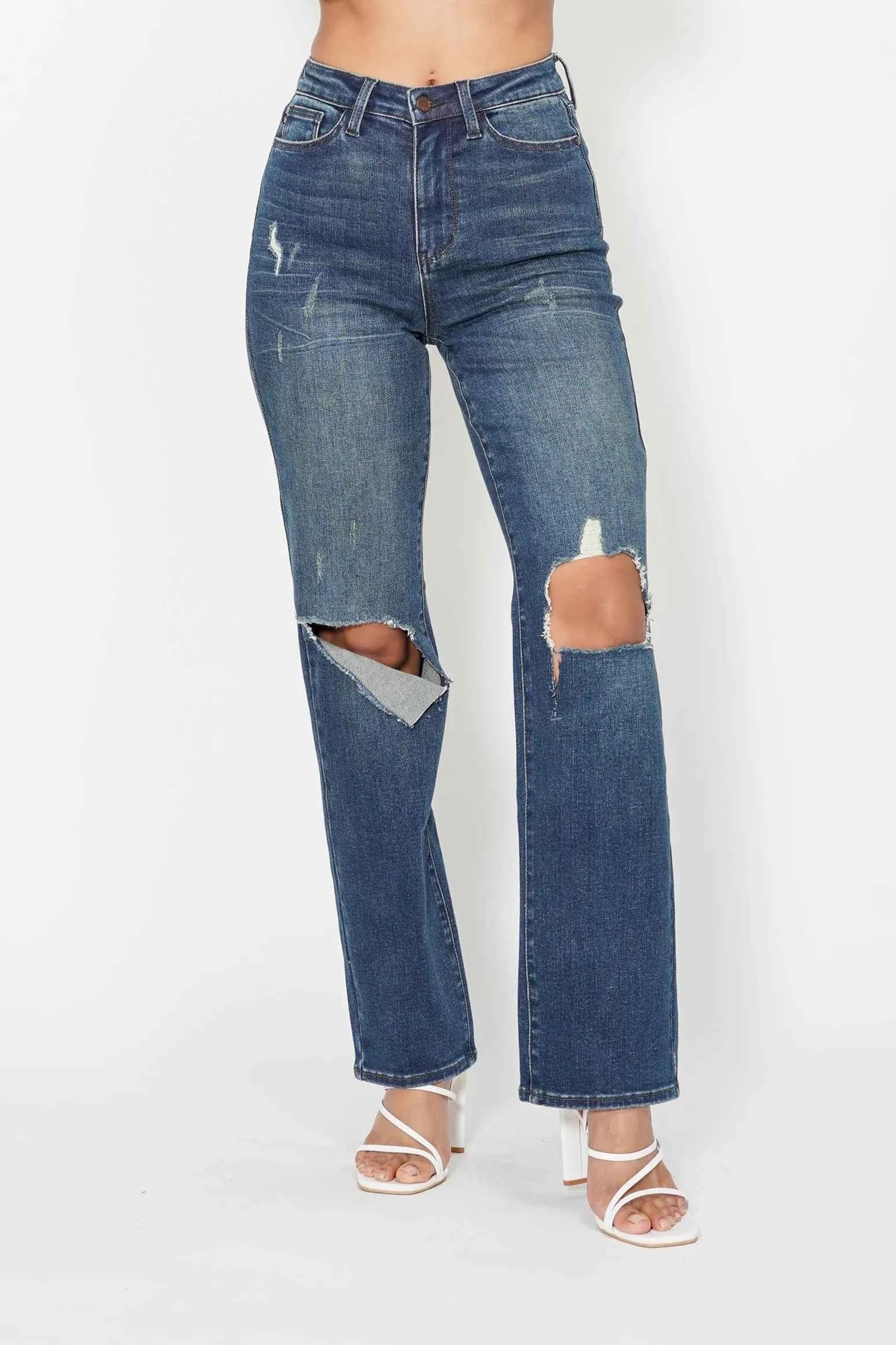 Judy Blue Full Size Hw Ripped Knee Dad Jeans Plus Size 8e1cff50136b4d22b9a297db441e7f0d-Max-Origin