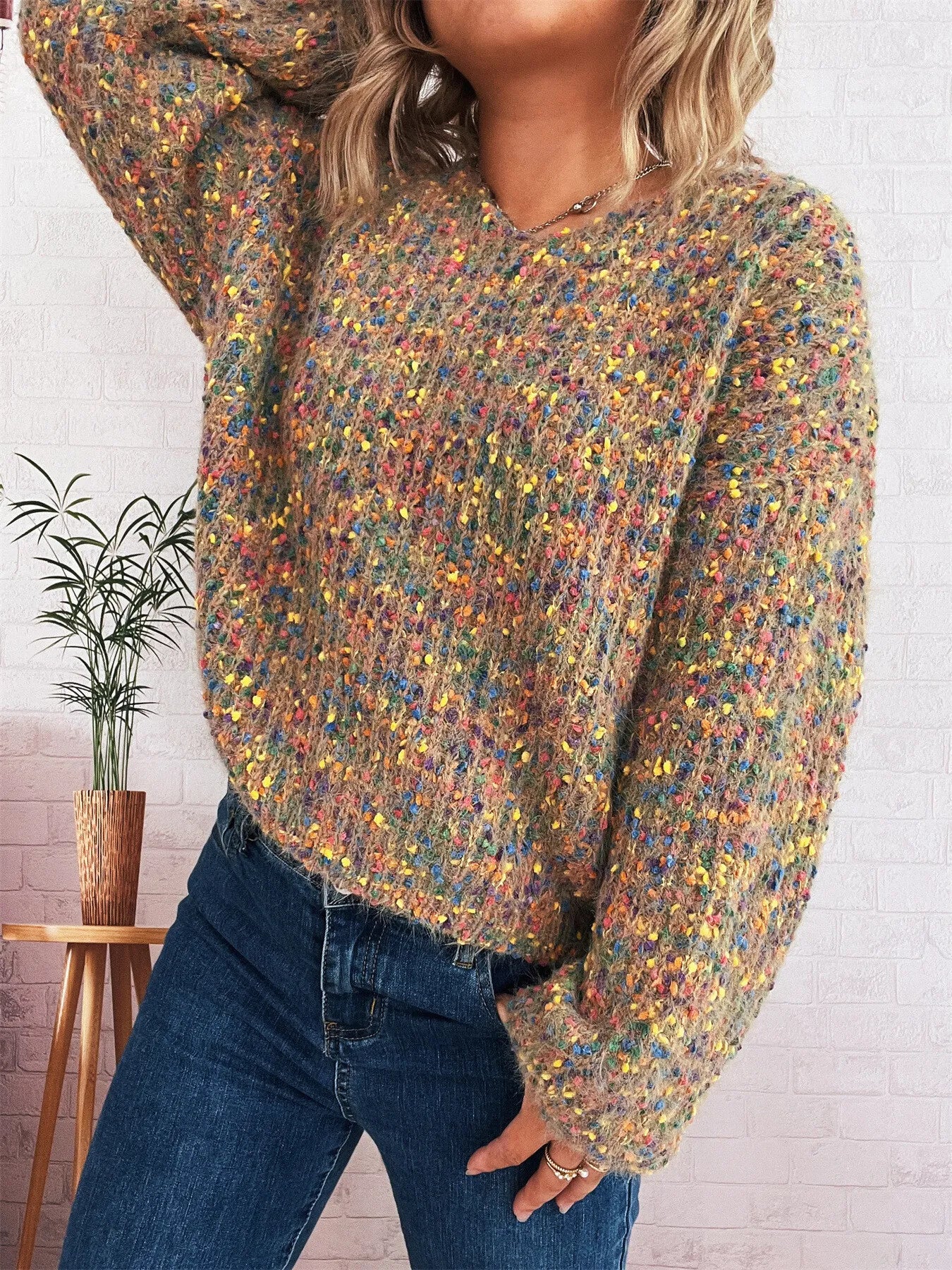 Colorful Long Sleeve Sweater 8f24ccee26fd4c608c21b0e940e00270-Max-Origin