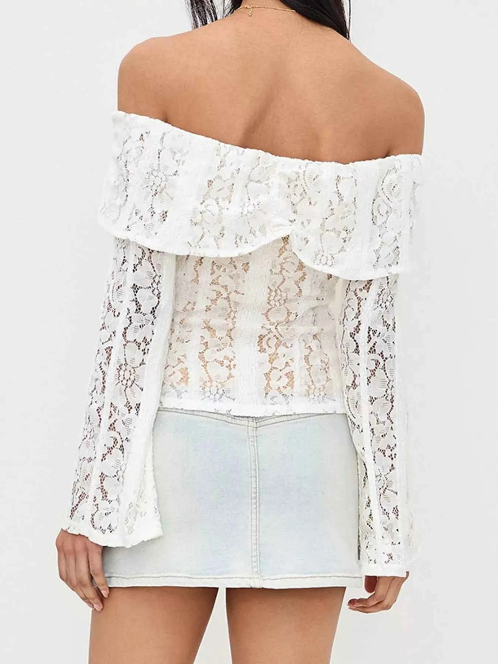 Off-Shoulder Lace Top with Bell Sleeves 8f2c8f78-6681-49c0-951e-fe9e68ad05ff-Max-Origin
