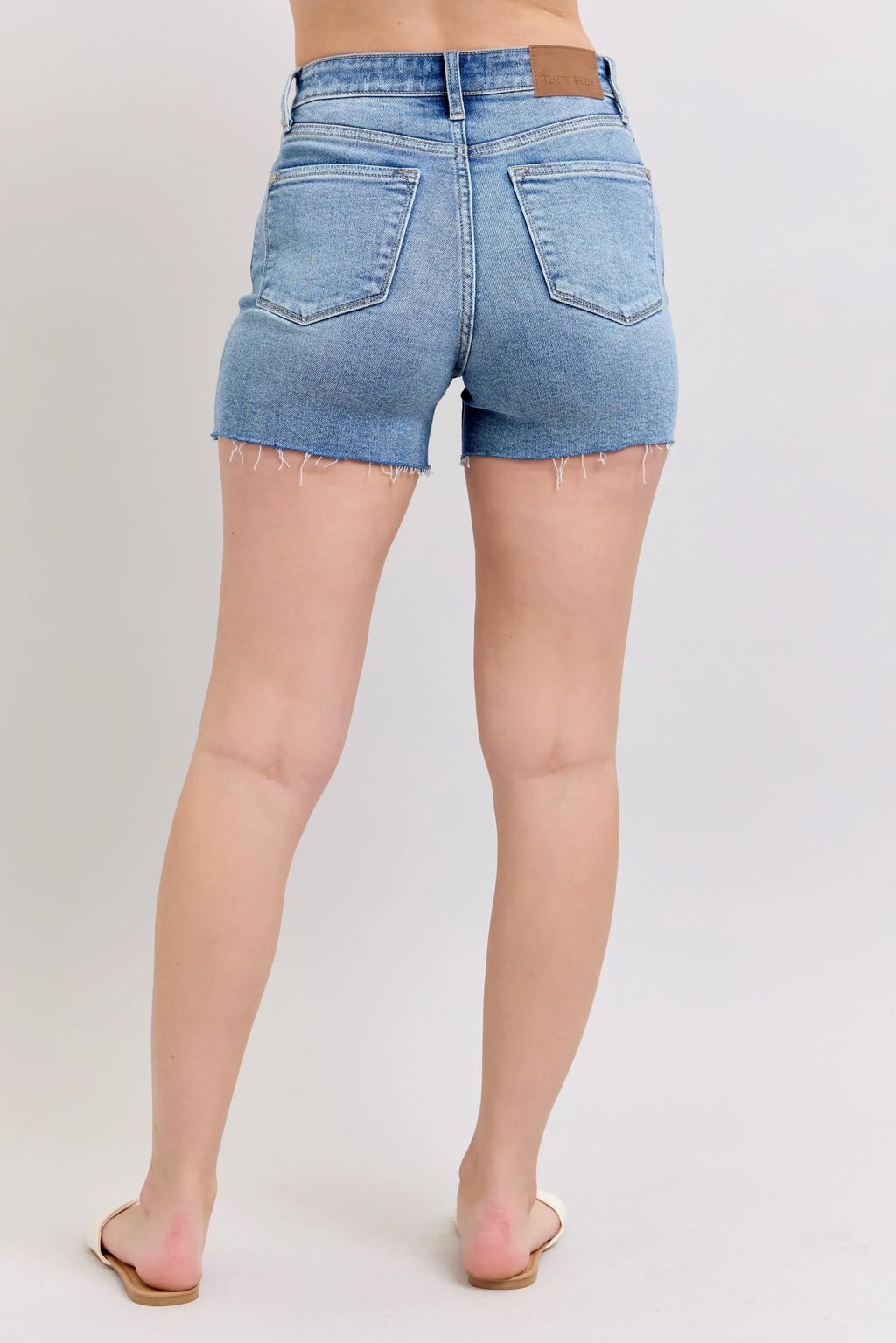 Judy Blue Full Size High Waist Denim Shorts W/stitch Over Destroy Detail Plus Size 8f7d905ab749435499f6d6987c1a4378-Max-Origin