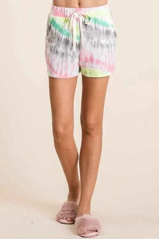 BiBi Tie Dye Print Shorts With Twill Tape Drawstring 8f84911f60324ce7a3bbc64084b18e00-Max-Origin