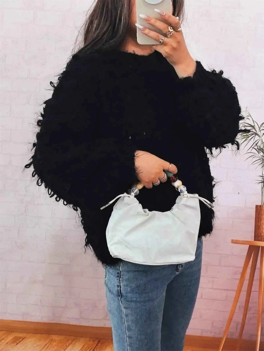 Chunky Round Neck Long Sleeve Sweater 90234606c26f4cde922c064dbed52b2f-Max-Origin