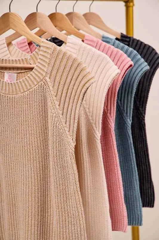 SO ME Mineral Washed Raglan Sleeveless Sweater Top 911a269c-5807-4771-b18a-5bb2fb54449b-Max-Origin