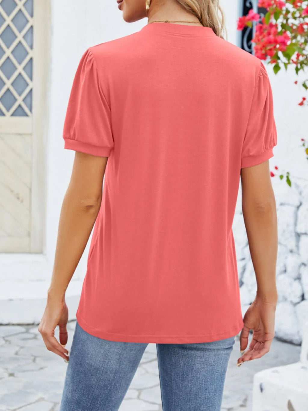Notched Short Sleeve T-Shirt 9159b908-def1-4c1e-b3ab-645610c96a09-Max-Origin
