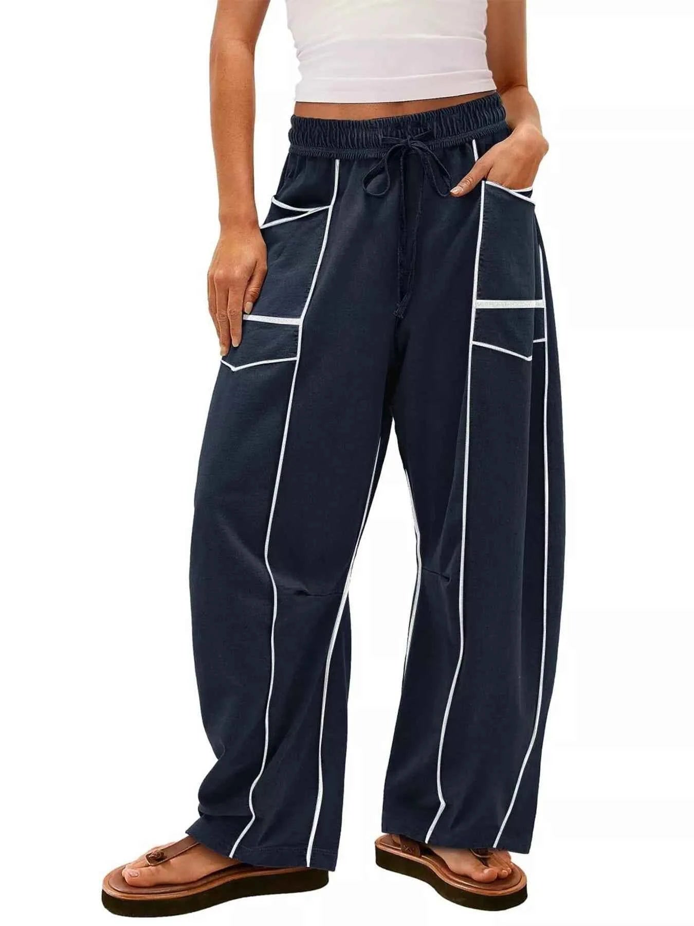 Drawstring Wide Leg Pants Navy 91b8033f29c44b72920b6b828de208dd-Max-Origin