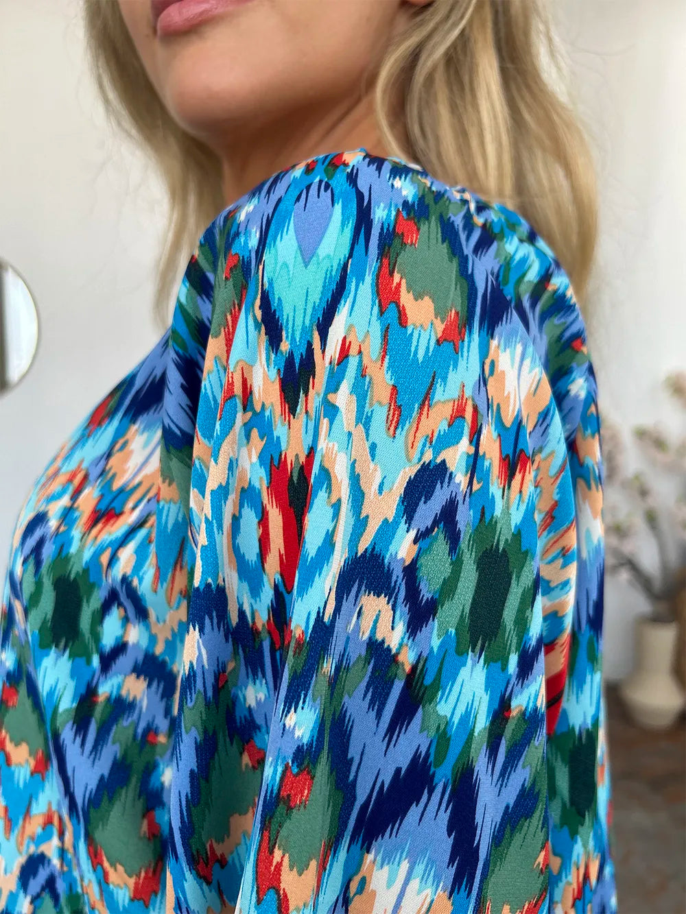Double Take Full Size Printed Balloon Sleeve Blouse 91dc041f-c310-4bbe-8fc5-cbf0f8dc5a76-Max