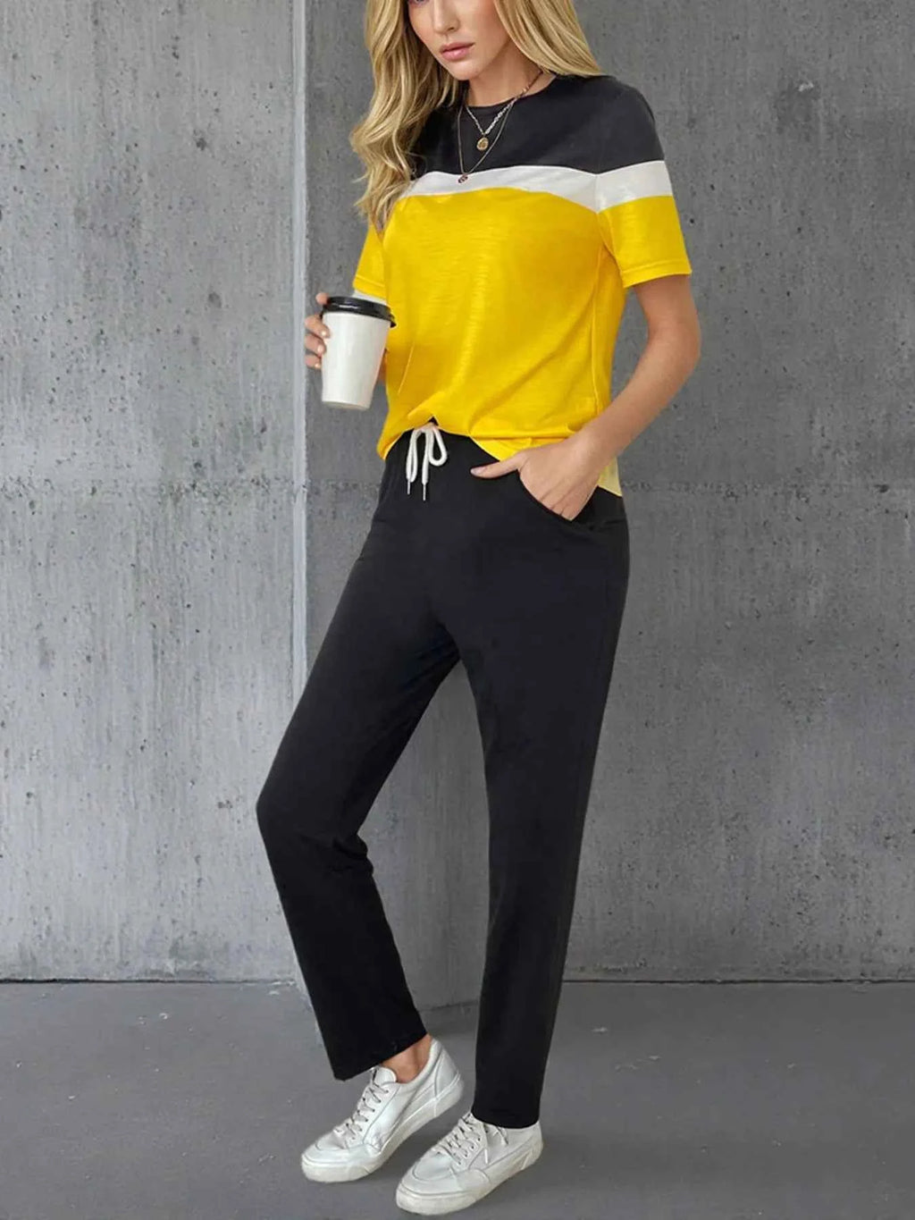 Casual Color Block Top and Pants Set 91f1b1e9018a40508c0de1bb482aa05f-Max-Origin