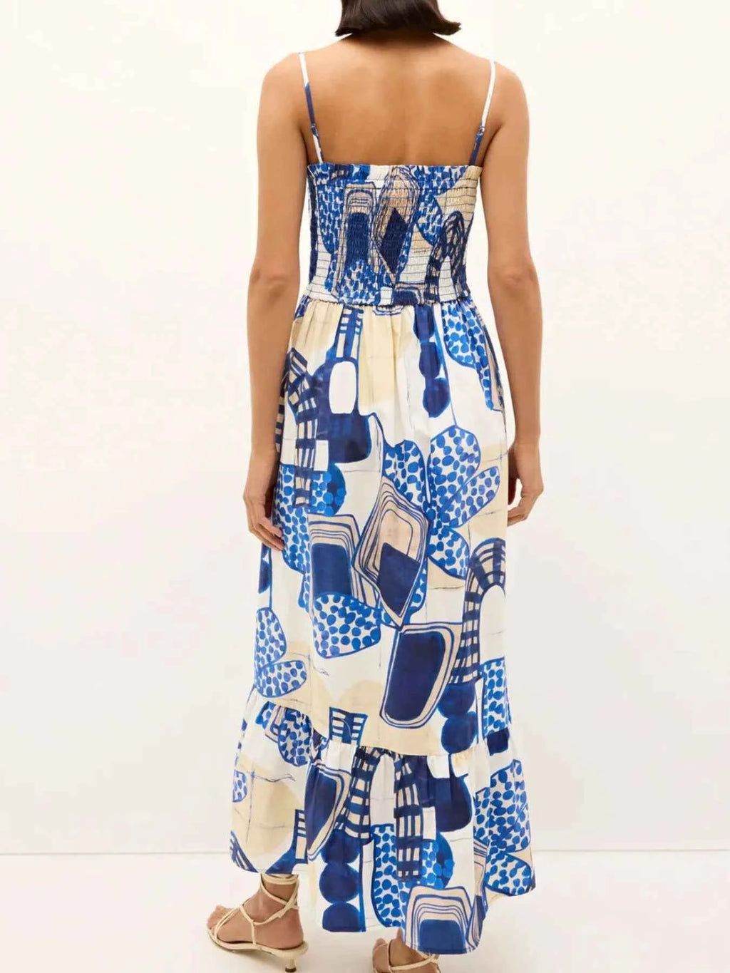 Printed Square Neck Cami Midi Dress 91f20d03-8d3d-4cb8-b947-ca7d340f42fd-Max-Origin