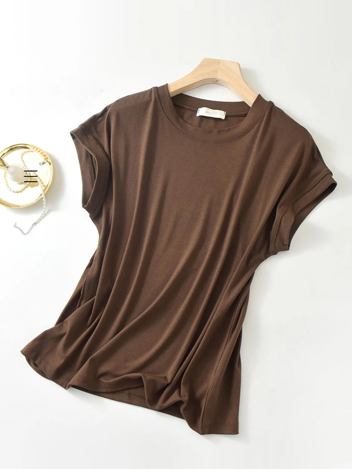 Round Neck Short Sleeve T-Shirt 920b4163-daf7-466a-a4fd-9b73ea659671-Max-Origin