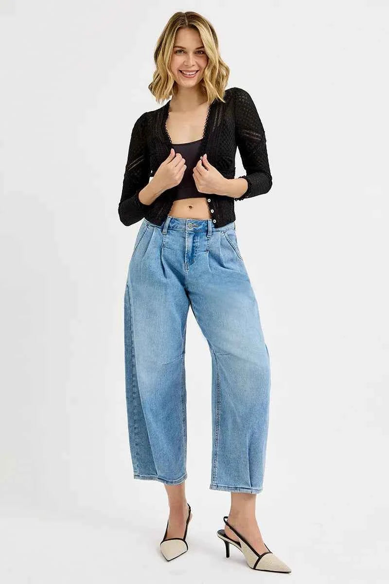 RISEN Full Size Mid Rise Fit Crop Wide Volume Leg Jeans Plus Size 92efed887db74327912c956b22bd428b-Max-Origin