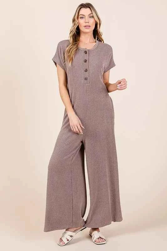 BOMBOM Rib Knit Jumpsuit with Button Detail 9317821aae0d4d5e87e6ea17fd042b97-Max-Origin