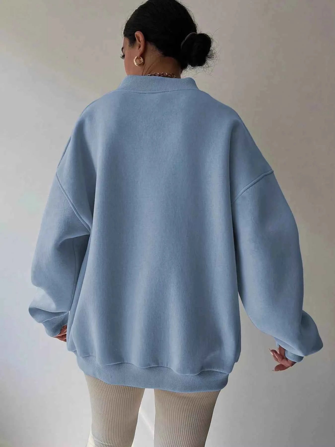 Dropped Shoulder Long Sleeve Oversized Sweatshirt 938e7377a7c243af907639db07ad3aa2-Max-Origin
