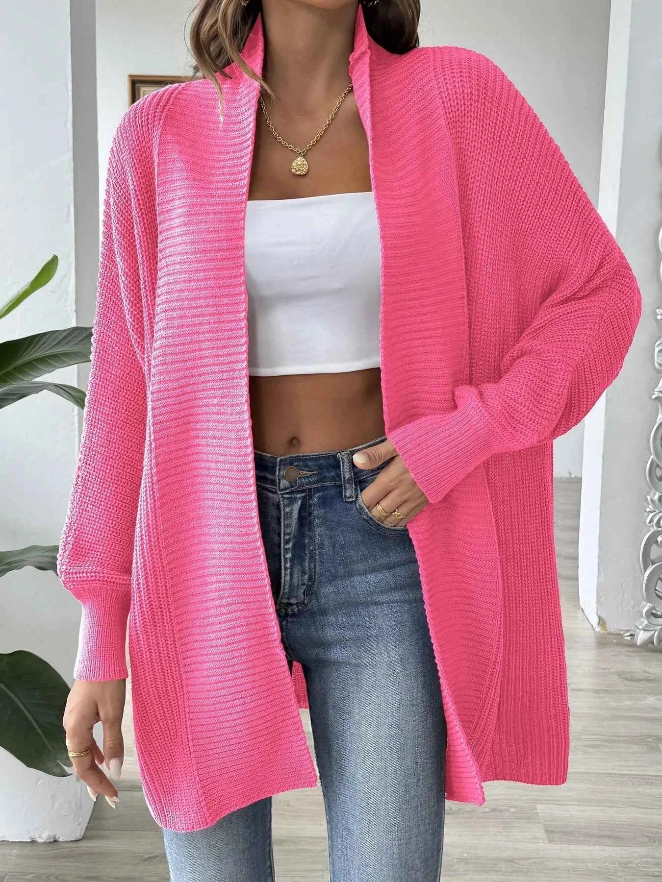 Oversized Knit Open Front Cardigan Hot Pink One Size 93afdeedd6c8468b8d04f0bbbf3b5e31-Max-Origin_7d072bd0-8011-4450-bc85-7555018db1b6
