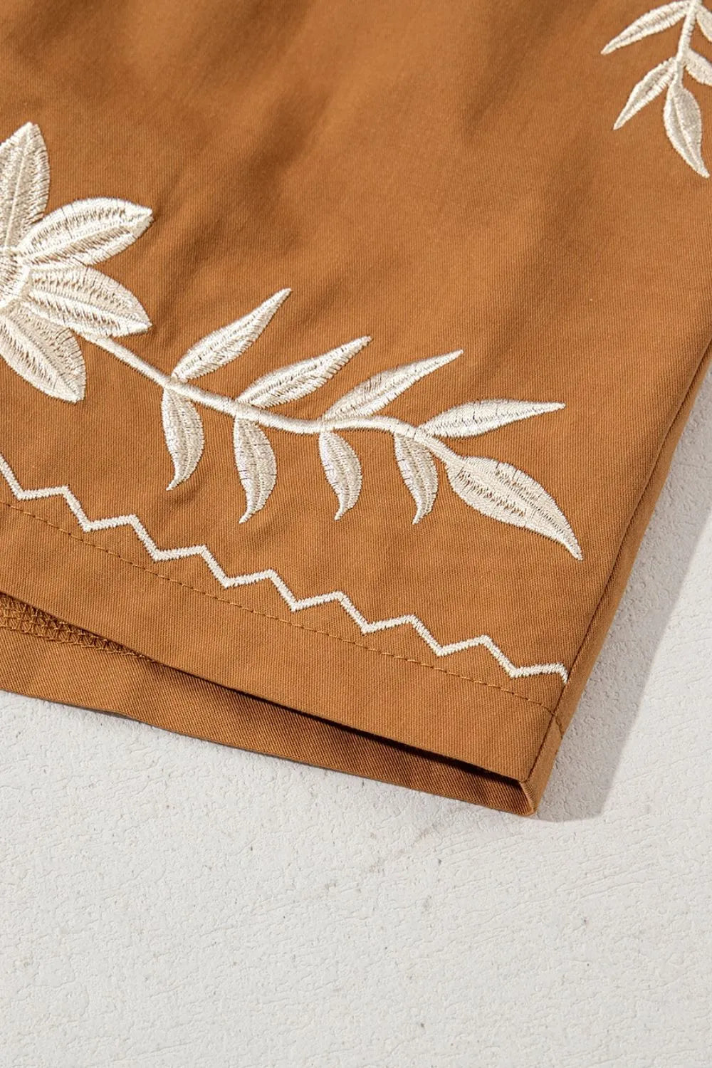 Embroidered Boho Tasseled Drawstring Elastic Waist Casual Shorts 93cd3333-6bfa-453a-b4e2-333be221ddda-Max-Origin