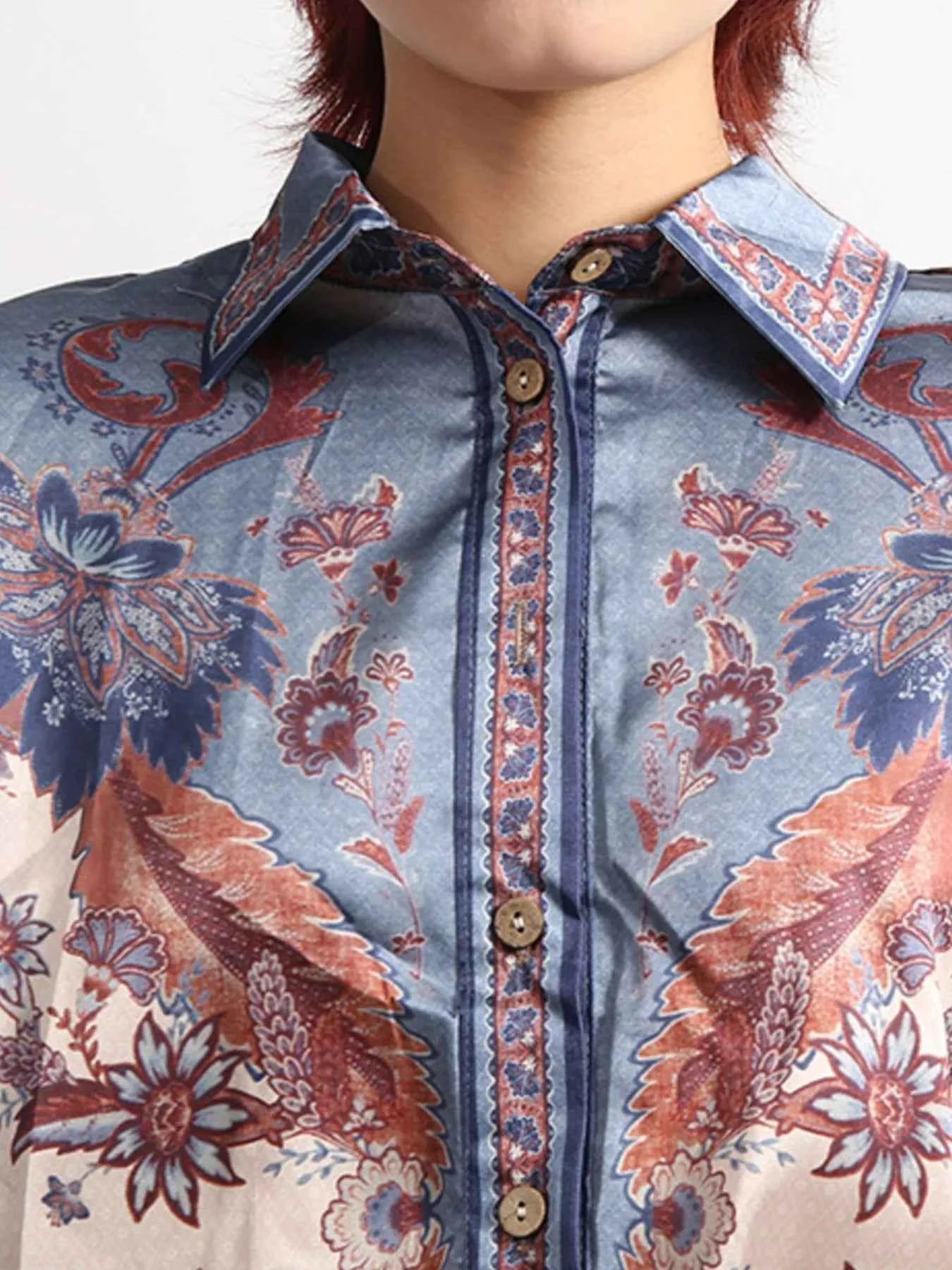 Printed Button Front Long Sleeve Shirt and Shorts Set 94175eee-365d-49c7-9ae0-f68d29765a42-Max-Origin