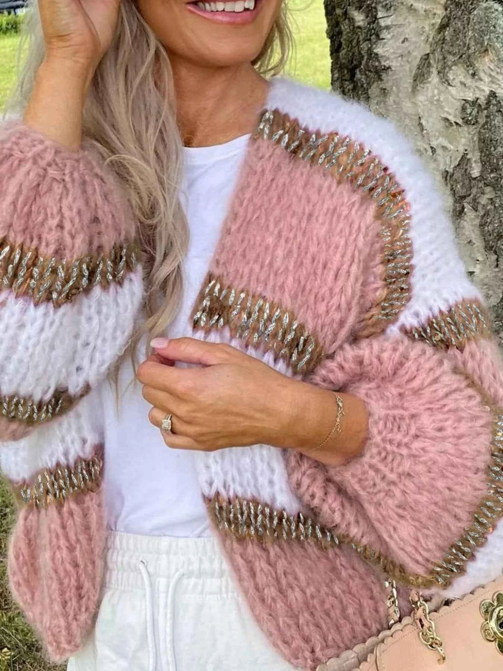 Color Block Open Front Cardigan 941d1871-999c-4011-9e64-26f4f98fee47-Max-Origin