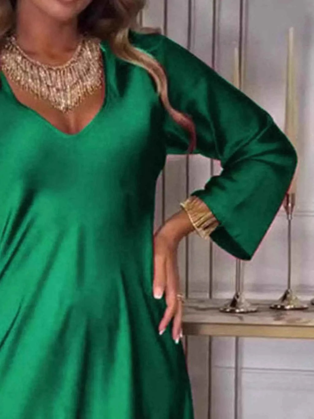 Full Size V-Neck Long Sleeve Midi Dress Plus Size 947542ec-98e2-48d6-a27a-2dfab38ac52f-Max-Origin