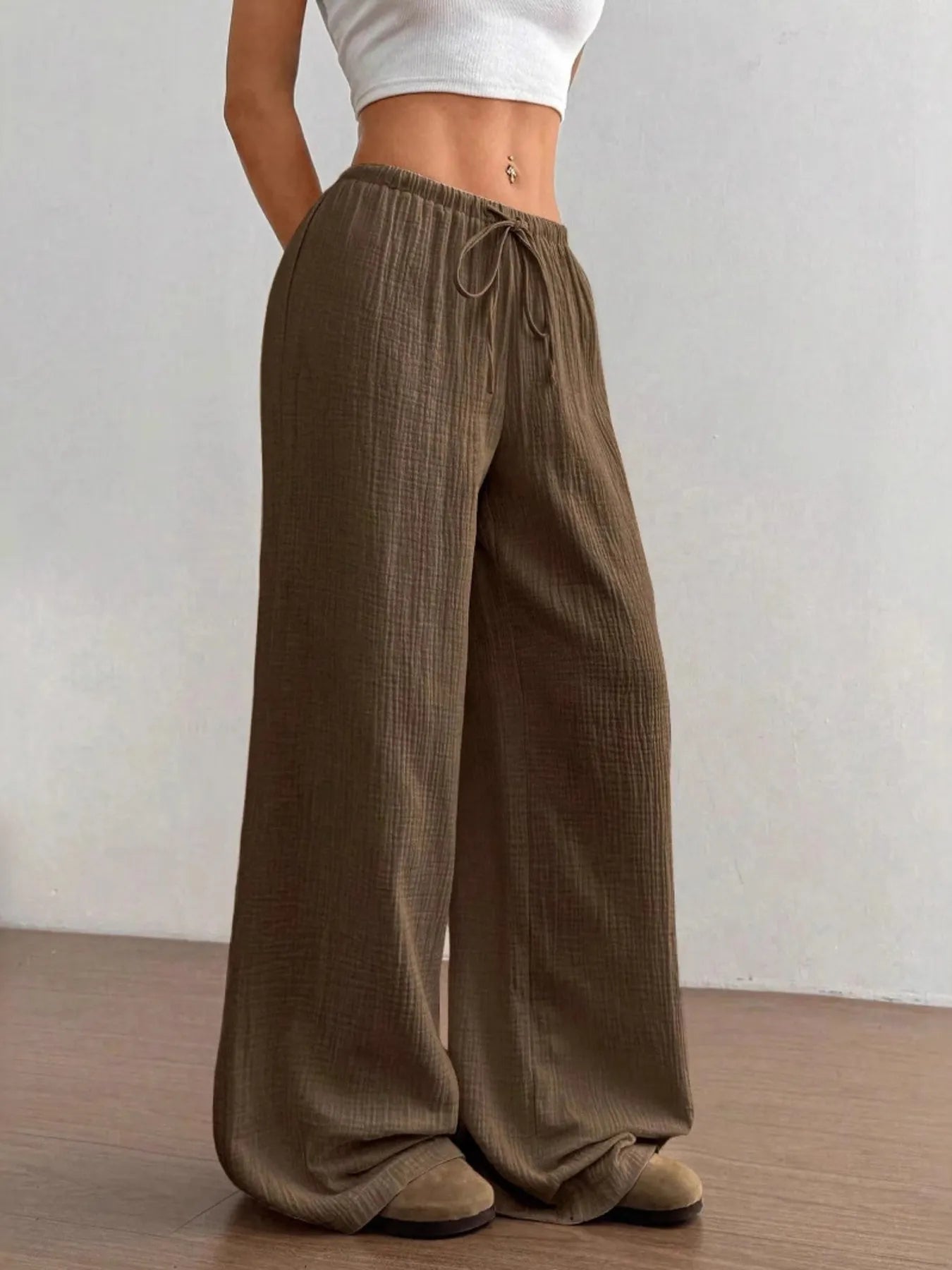Drawstring Wide-Leg Casual Pants 9523e5705da34941a10c9acac01ab67b-Max-Origin