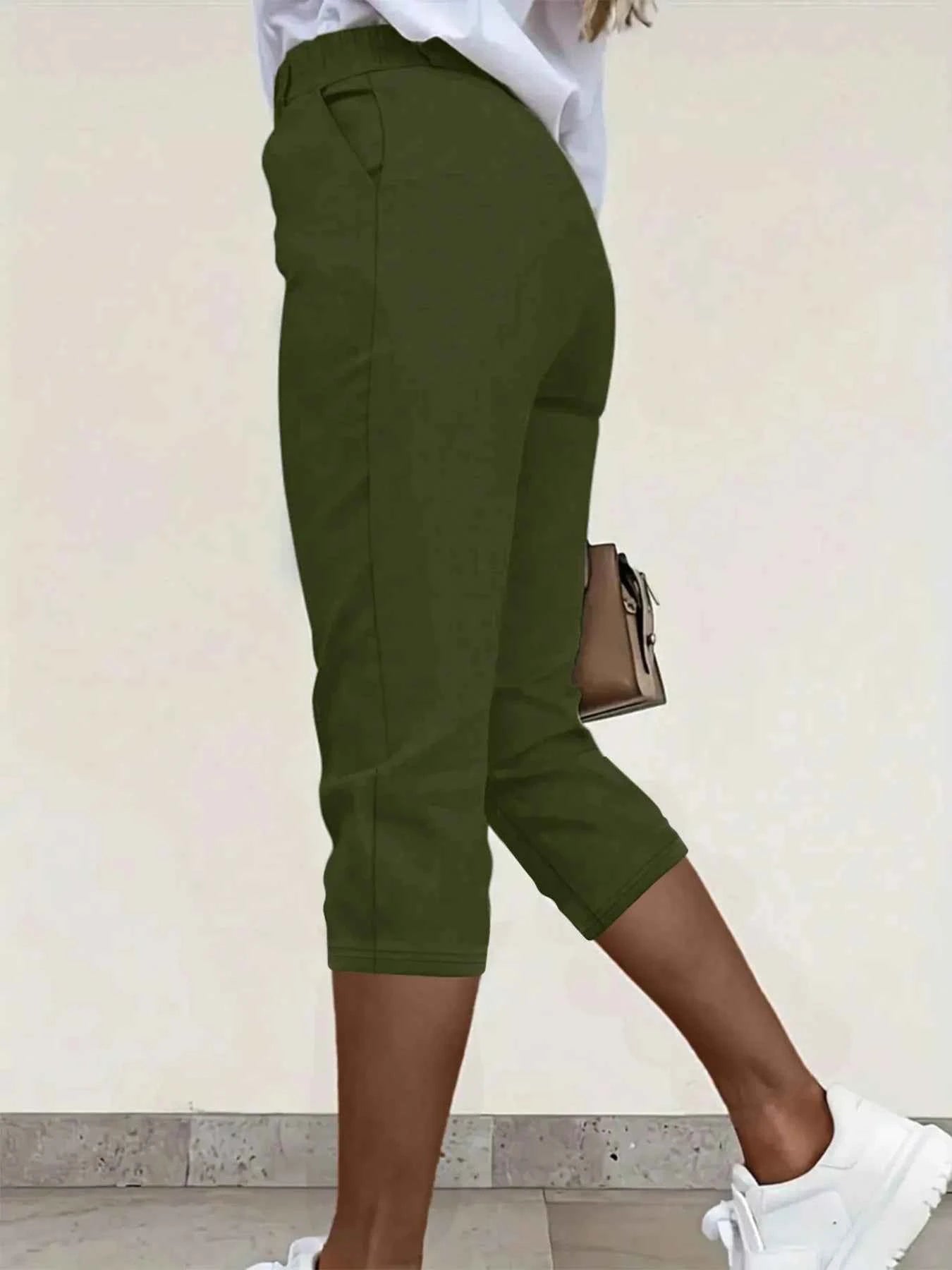 Pleated Detail Pants with Pockets 95cf361a13b640e0a5ad3d0a31314ba4-Max-Origin