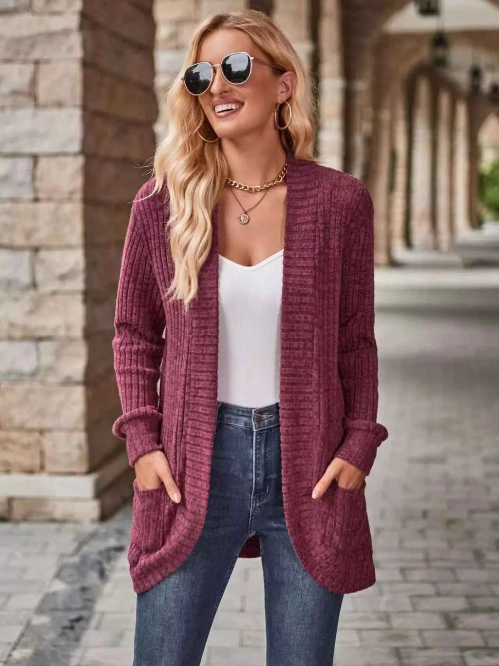 Open Front Ribbed Knit Cardigan 95fab28d0d2d4139af46dd9bfbabe29e-Max-Origin