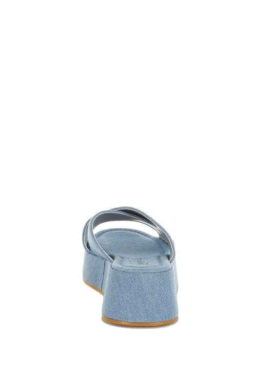 Karbi Denim Flatform Slip Ons 969b8be8-53f2-481b-bc1a-1ca00a29ca4c