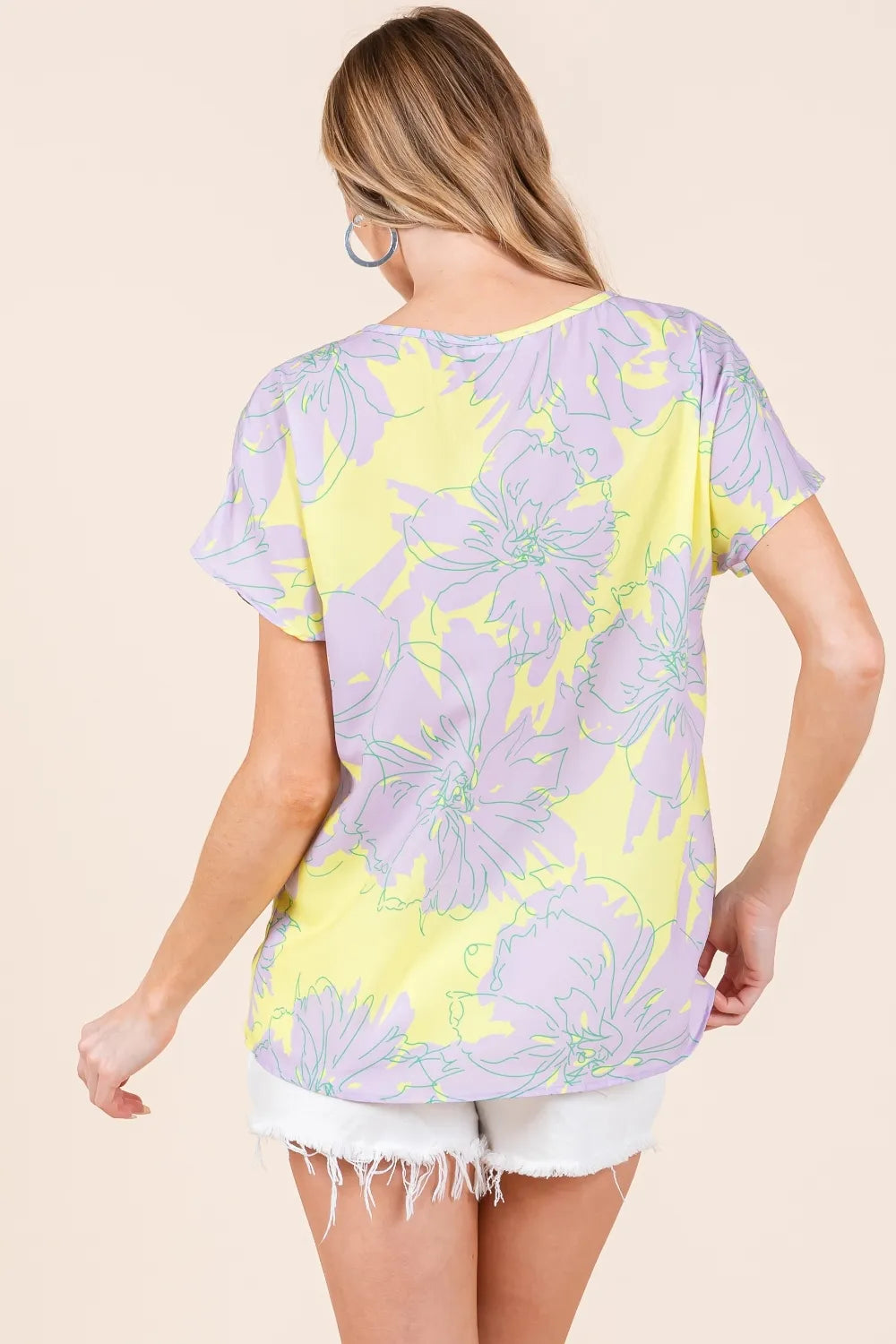 BOMBOM Floral Short Sleeve T-Shirt 96f2c966-cbfe-4ea9-8e14-f00209772a7a-Max