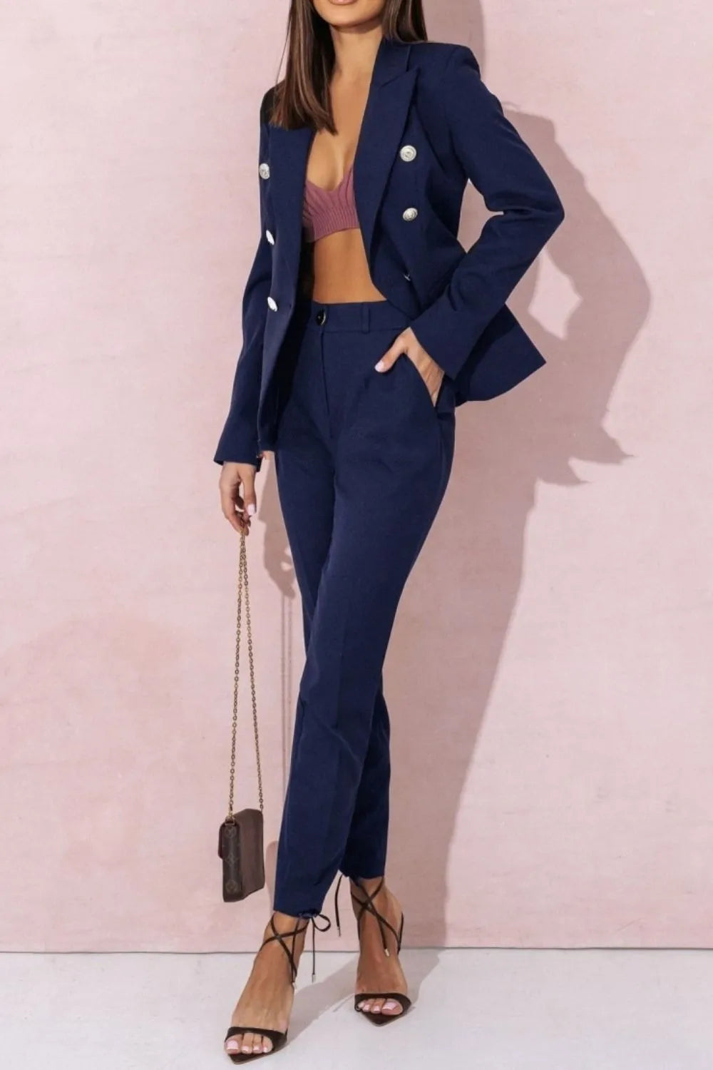 Full Size Lapel Collar Long Sleeve Blazer and Pants Set Plus Size 9715953d-3f76-4406-b124-8aaaec0147de-Max-Origin