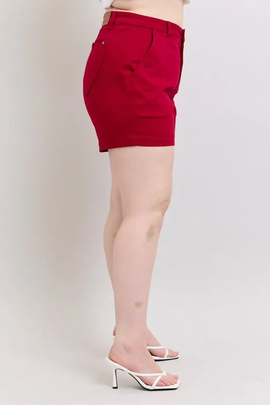 Judy Blue Full Size High Waist Tummy Control Garment Dyed Heart Shaped Denim Shorts Plus Size 976f7dc0-2d52-4607-8c0a-40acfccf3366-Max-Origin