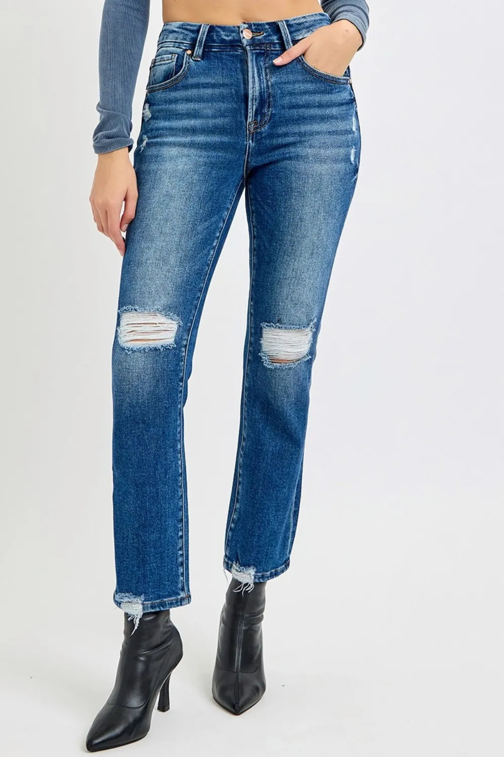RISEN Full Size High Rise Distressed Crop Straight Jeans 97b6d522-2278-4995-b541-c4e715ecad8b-Max