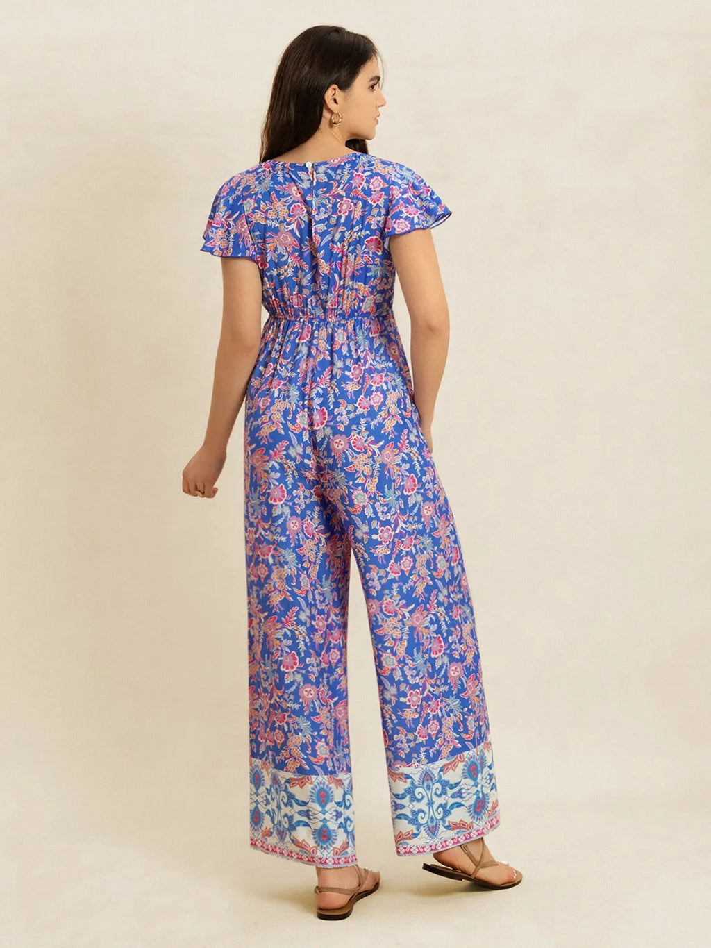 Printed V-Neck Wide Leg Jumpsuit 97bcf706-103d-439e-96aa-c12ab12462ed-Max-Origin