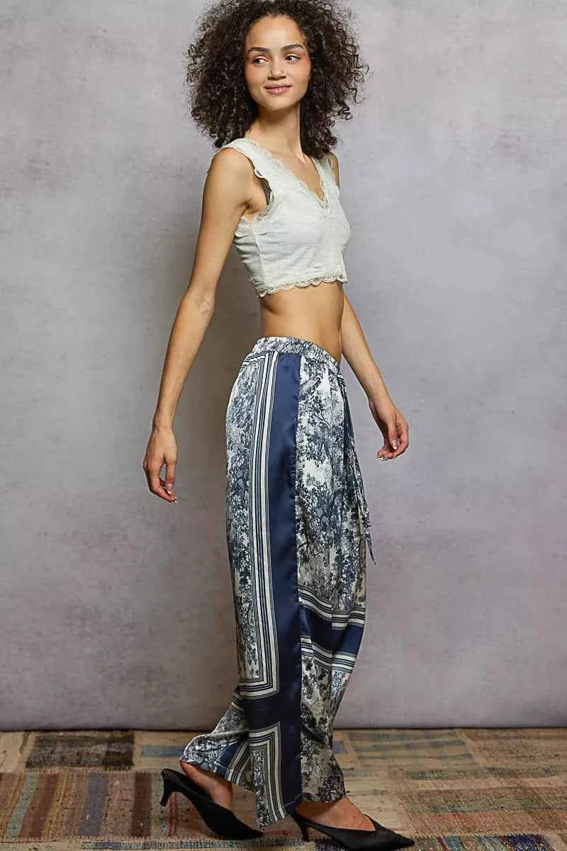 POL Floral Printed Woven Wide Leg Drawstring Pants 981ccfc2-9a5f-4c9c-9d0b-98e133a272d3-Max-Origin