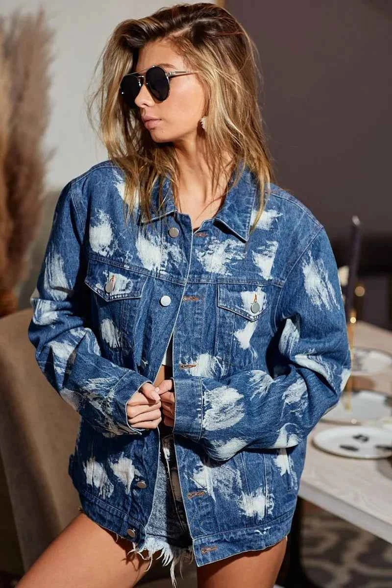 BiBi Washed Tie Dye Denim Jacket DENIM 98c44dcd21fb4f668f9a24ca2ab5b344-Max-Origin