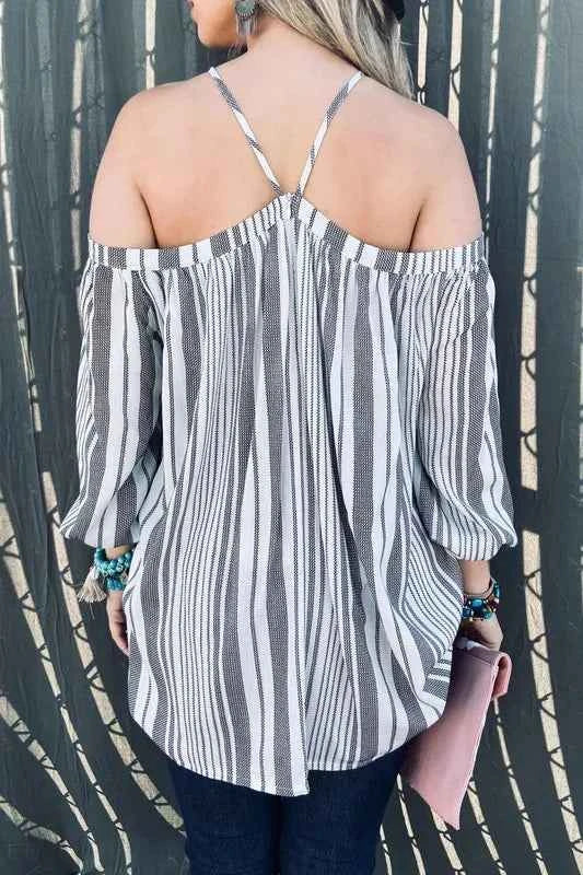 And The Why Stripe Printed Cold Shoulder Halter Neck Top 995fbcc17de147ba9fd7869f2c879966-Max-Origin
