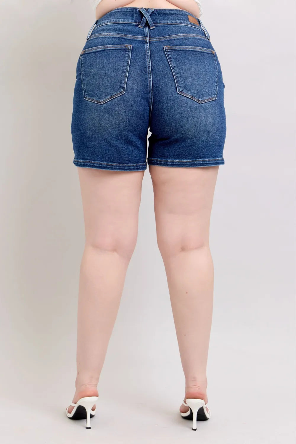 Judy Blue Full Size Double Button Waistband Denim Shorts Plus Size 99949dff-c326-469a-9d99-acdb8747c9b6-Max