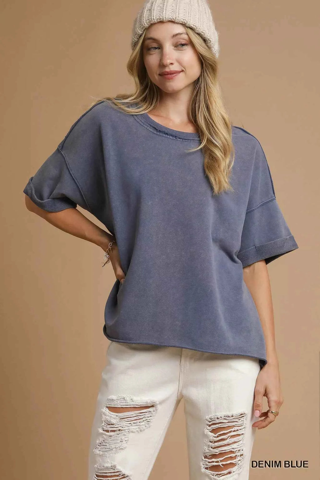 Umgee Mineral Wash Round Neck Top DENIM BLUE 9a239ada-dd36-4df9-9280-2676ee5a802b-Max-Origin
