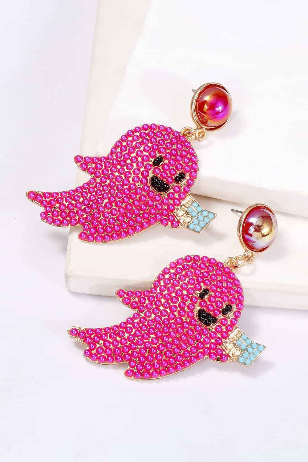 Ghost Shape Synthetic Pearl Dangle Earrings 9adc330d73b14cd09e94bde336d4551a-Max