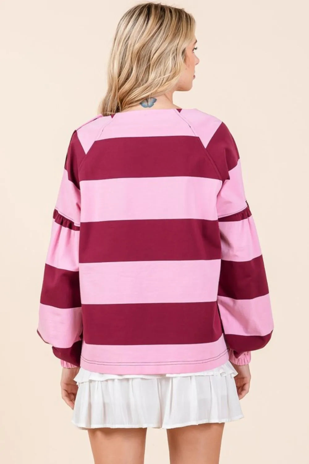 Mittoshop Striped Snap Shoulder Long Sleeve T-Shirt 9af58e4b-8459-46e3-ae9a-b81b14aa3192-Max