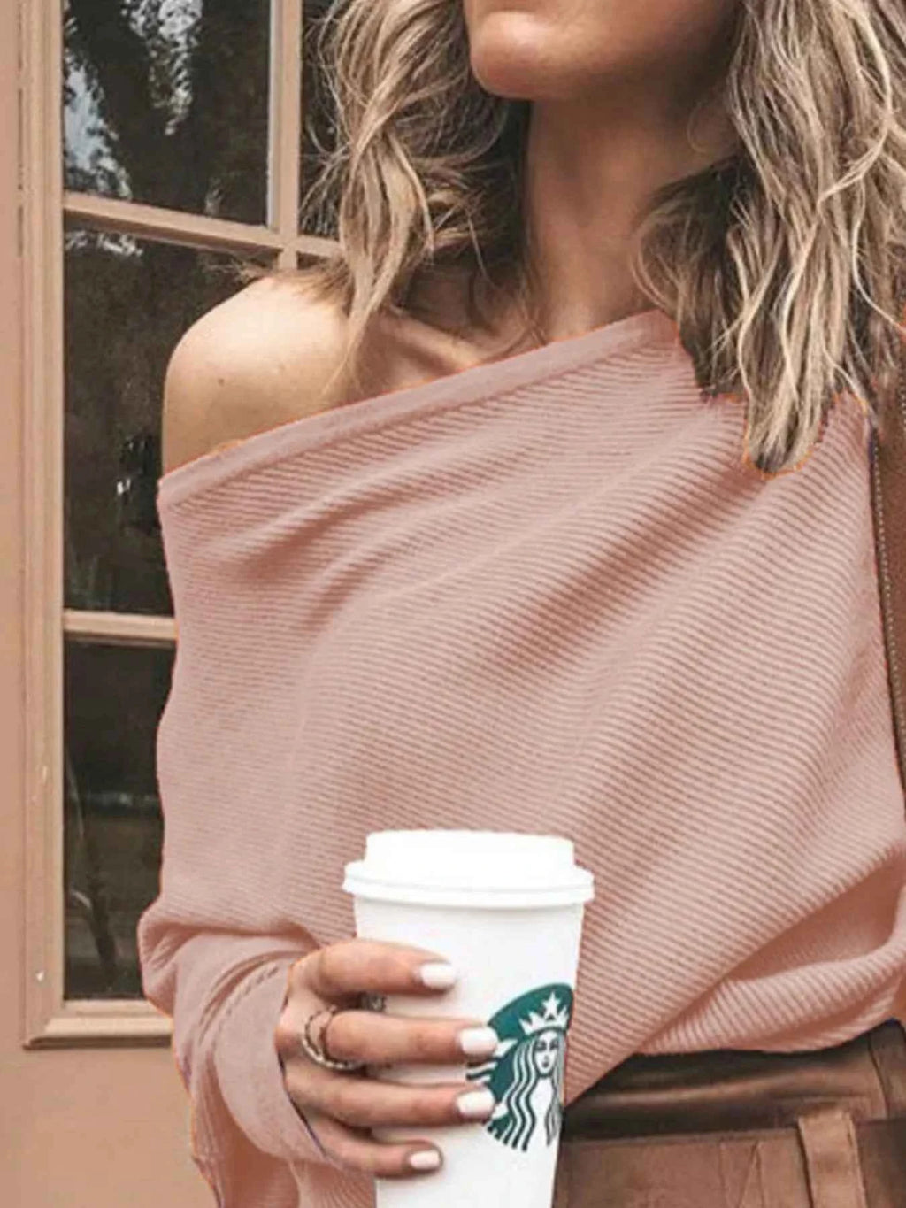 Full Size One-Shoulder Ribbed Sweater Plus Size 9b5ac9ab-fe95-47fd-bb7d-5dc3429fe1e7-Max-Origin