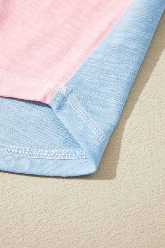 Stripe Patchwork Reverse Seam Long Sleeve Top 9b5b5473-4f96-4e76-9202-ecd4c1be5a5d