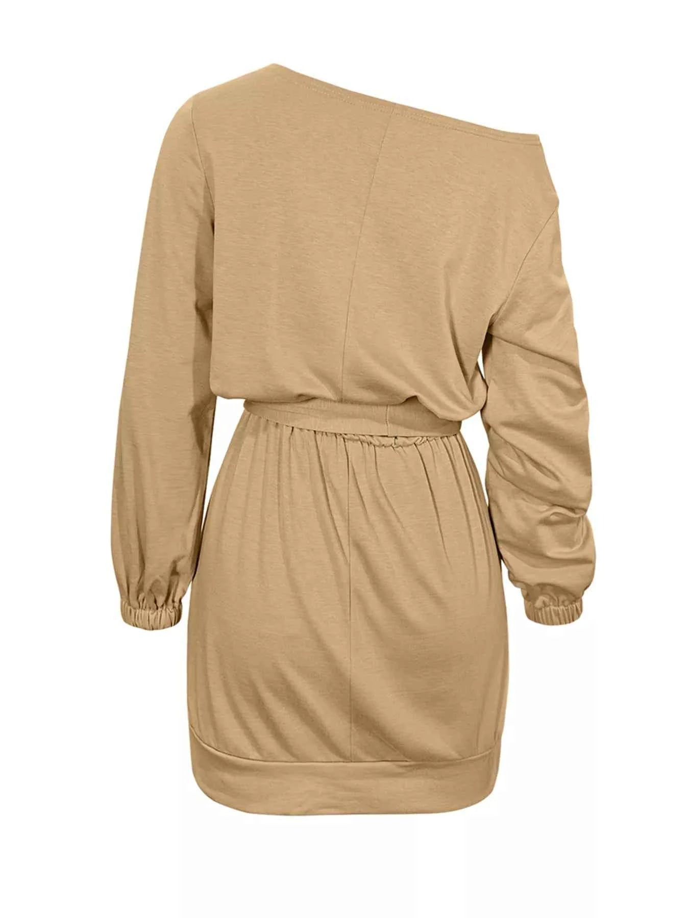 One Shoulder Tie Waist Dress 9c8b504c-bbf7-40d8-a1d2-69cf979c4377-Max-Origin