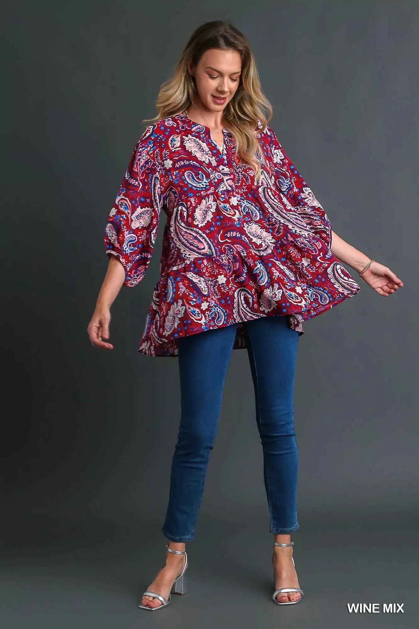 Umgee Mix Paisley Boho Tunic Blouse 9ca6cd92-f15d-4f4d-b230-0be858430a52-Max-Origin
