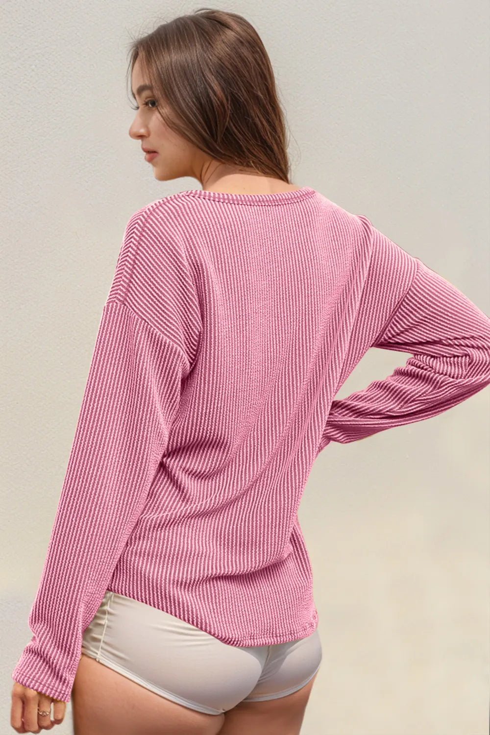 Double Take Striped Notched Long Sleeve T-Shirt 9cb0e72c-4904-4368-b84a-1963bb280577-Max
