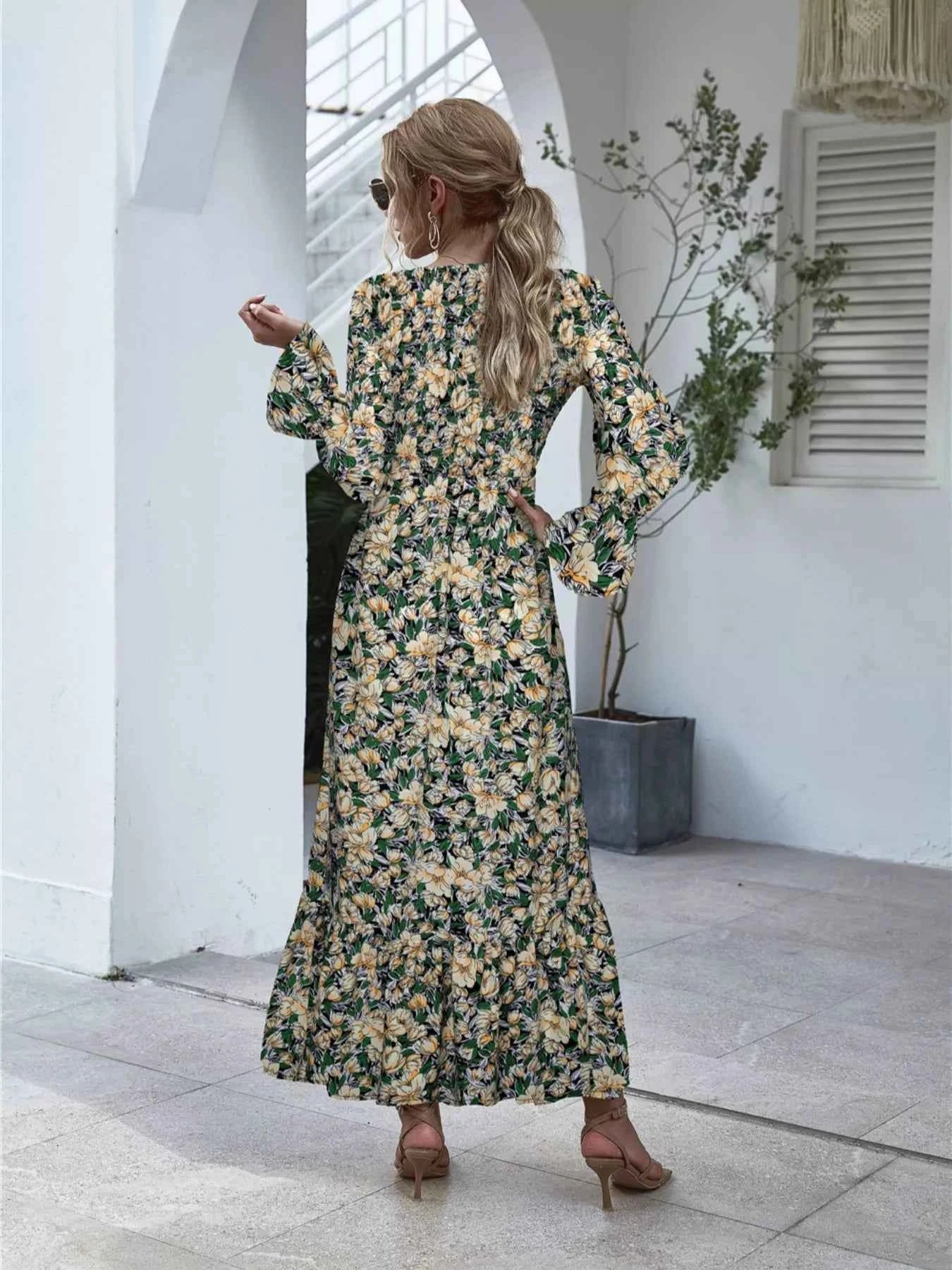 Floral Flounce Sleeve Maxi Dress 9db7eb6a-94eb-4f0a-885a-336dc5a18824-Max-Origin
